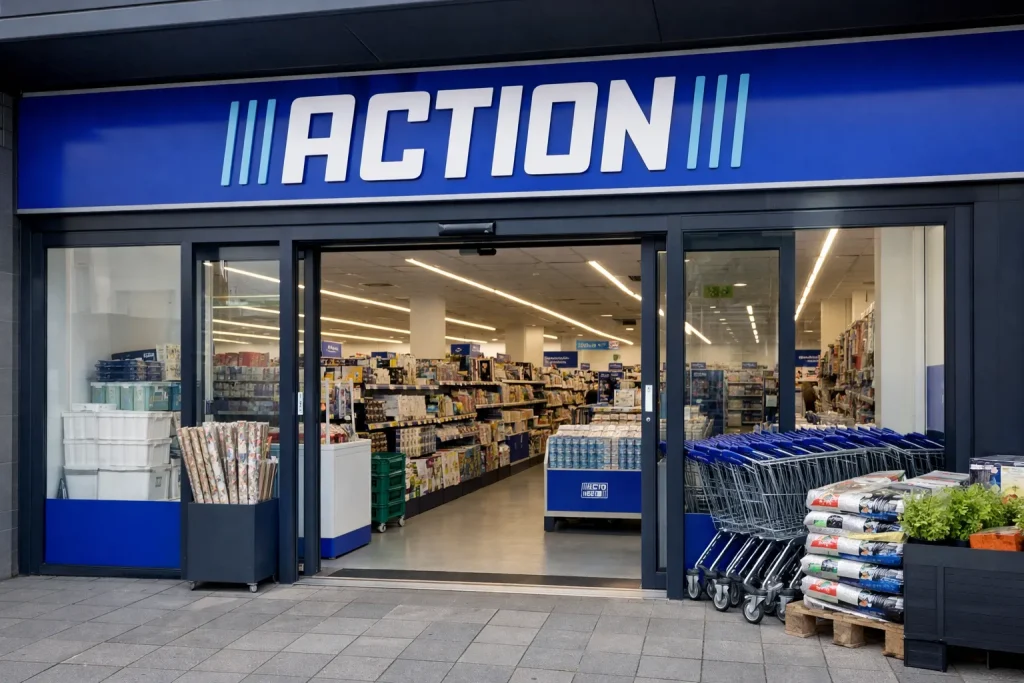 Ingang van Action winkel in Hoogeveen