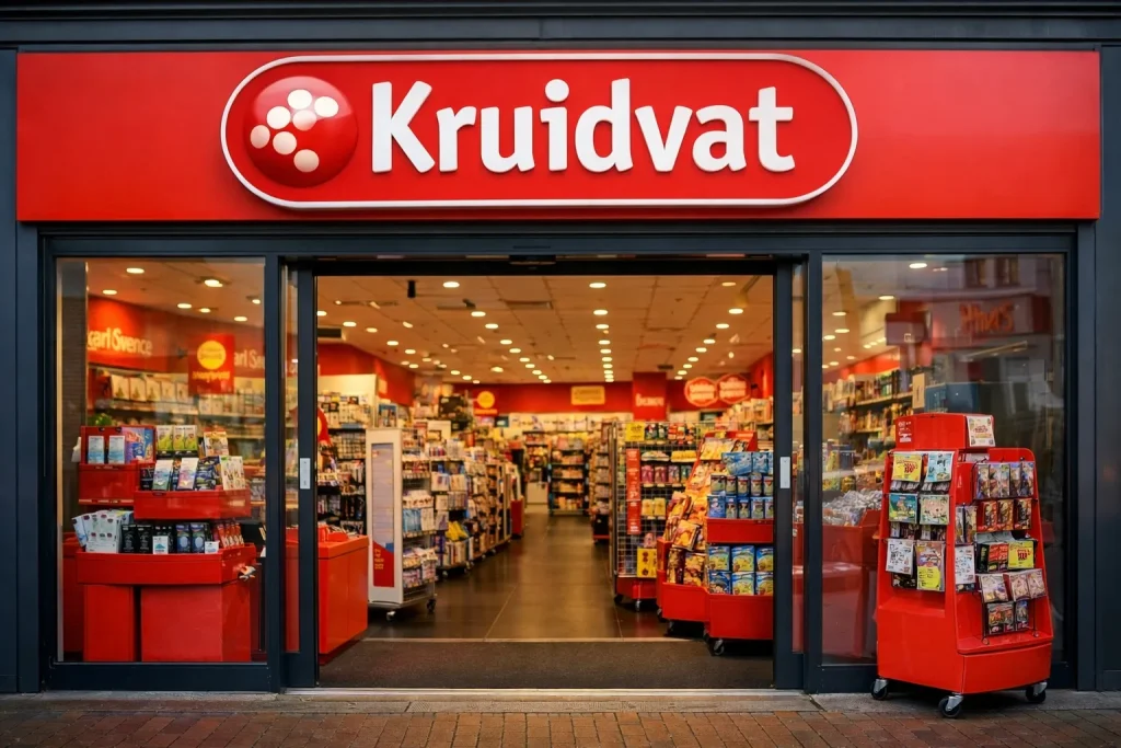 Ingang van Kruidvat winkel in Hoogeveen
