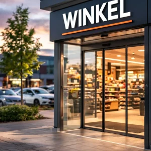 Winkelstraat in Hoogeveen met shoppers