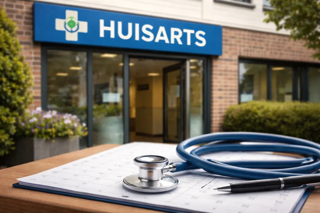 Moderne huisartspraktijk in Hoogeveen met ingang